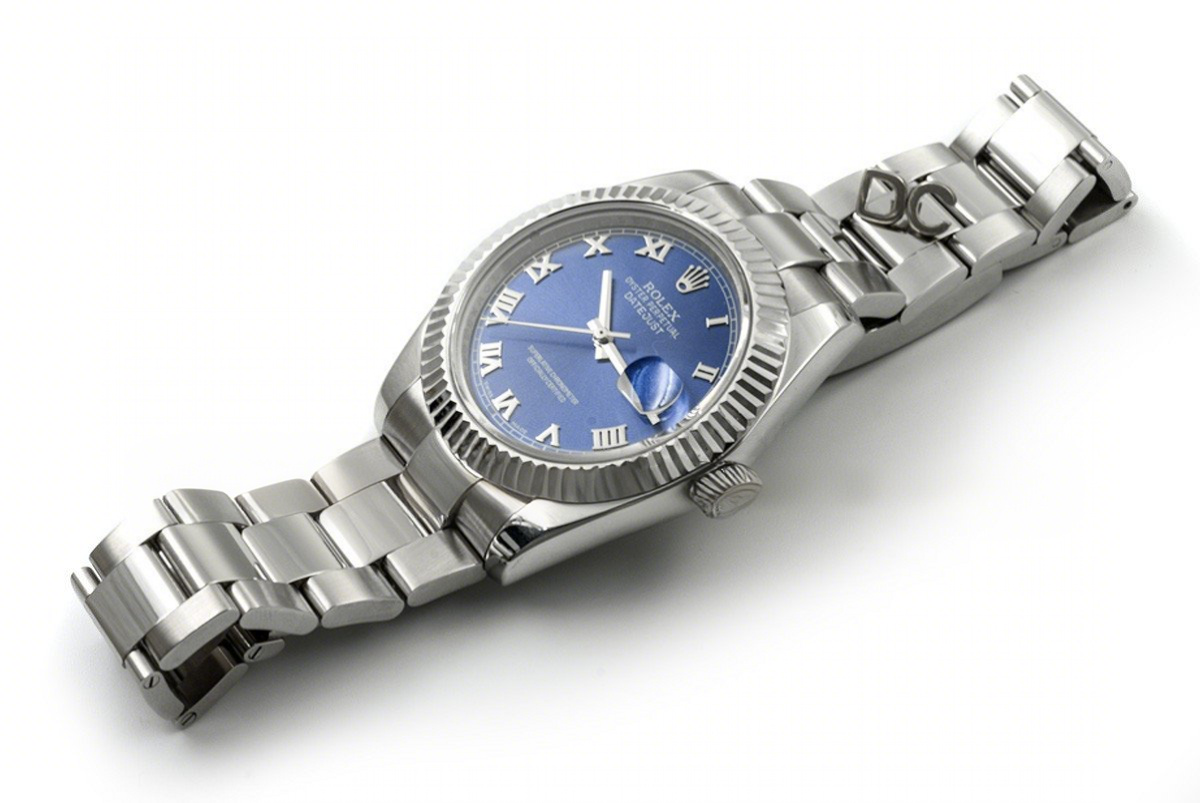 Rolex Datejust II 116300 Blue Dial Roman Numerals-fasswatch