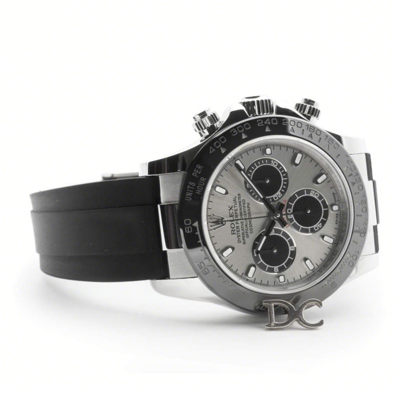 Rolex Daytona 116519LN Silver Dial in White Gold-fasswatch
