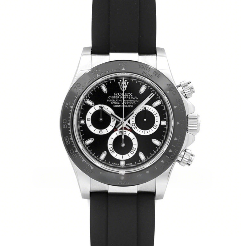 Rolex Daytona 116519LN Black Dial in White Gold-fasswatch