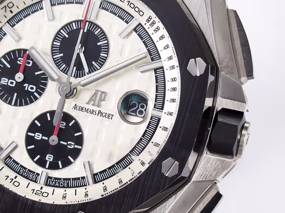 Audemars Piguet Royal Oak Offshore 44mm SS TKF 11 Best Edition White Dial on Black Rubber Strap A3126-fasswatch