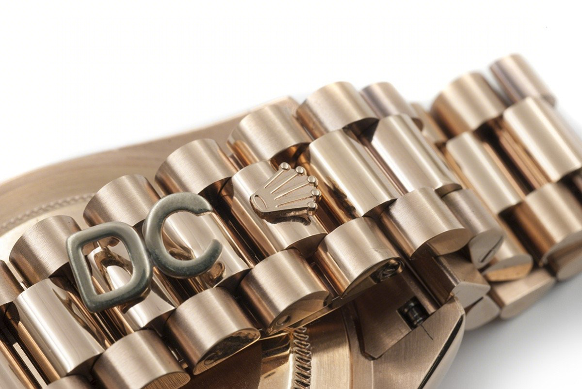 Rolex Day-Date II 218235 White Dial in Rose Gold-fasswatch