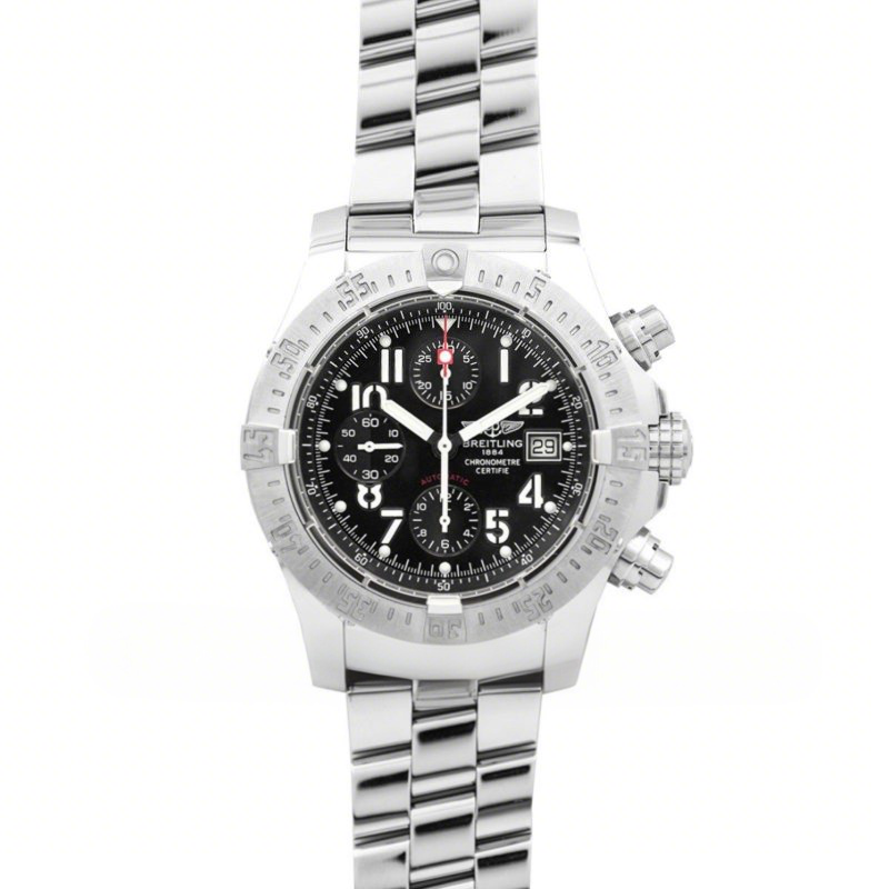 Breitling Avenger Skyland Black Dial in Steel-fasswatch