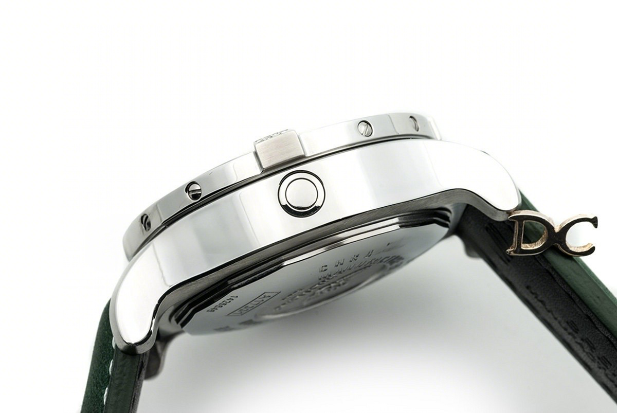 Breitling Avenger II Seawolf Yellow Dial in Steel on Leather Strap-fasswatch