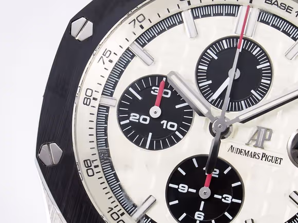 Audemars Piguet Royal Oak Offshore 44mm SS TKF 11 Best Edition White Dial on Black Rubber Strap A3126-fasswatch