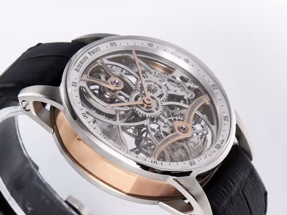 Audemars Piguet CODE 11.59 Tourbillon 26600 SS APPF Best Edition White Dial on Black Leather Strap A2948-fasswatch