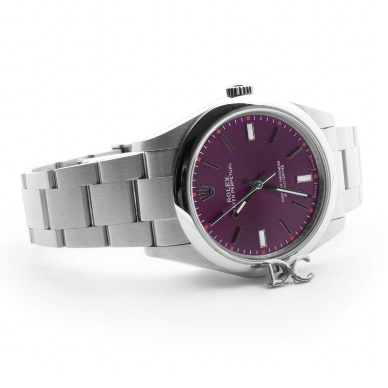 Rolex Oyster Perpetual 39mm Red Grape Dial 114300RGSO-fasswatch