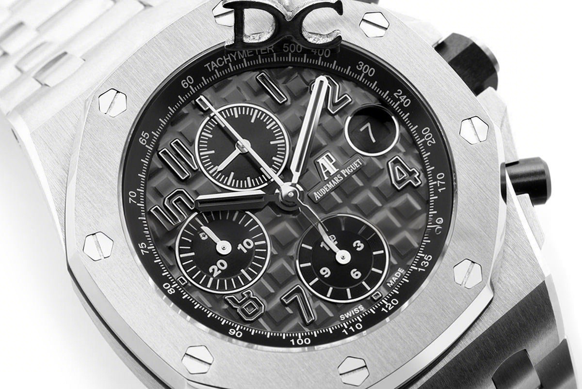 Audemars Piguet Royal Oak Offshore Grey Themes 2014 on Steel Bracelet-fasswatch