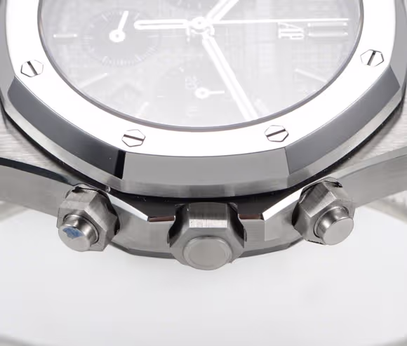 Audemars Piguet Royal Oak Self-Winding Chronograph Grey/Black Dial in Steel-fasswatch