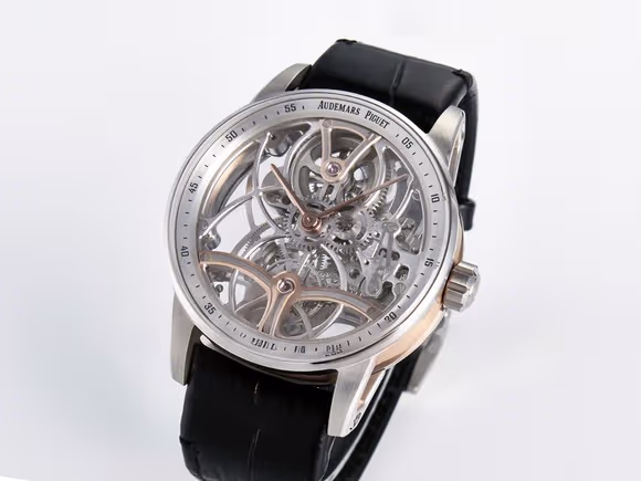 Audemars Piguet CODE 11.59 Tourbillon 26600 SS APPF Best Edition White Dial on Black Leather Strap A2948-fasswatch