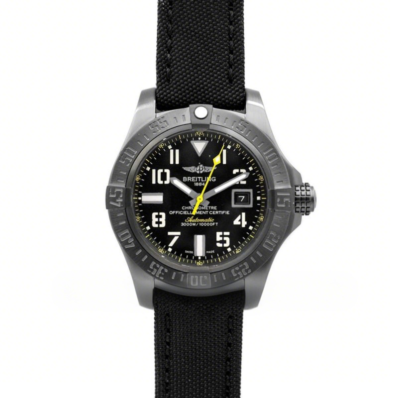 Breitling Avenger Seawolf Blacksteel Code Yellow-fasswatch