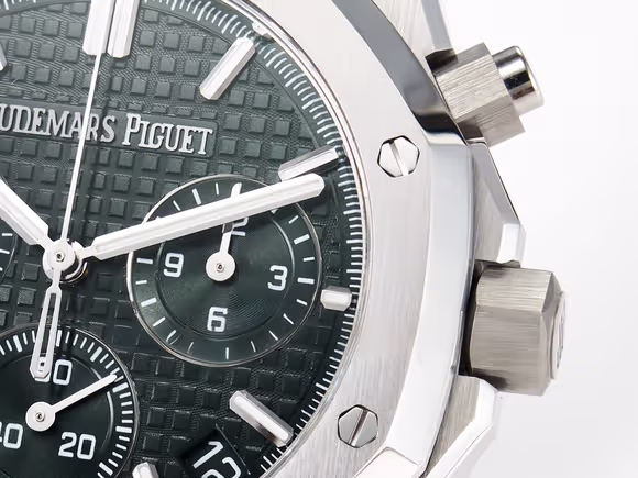 Audemars Piguet Royal Oak Chrono 26240 SS APSF 11 Best Edition Green Dial on SS Bracelet SA4401 Super Clone-fasswatch