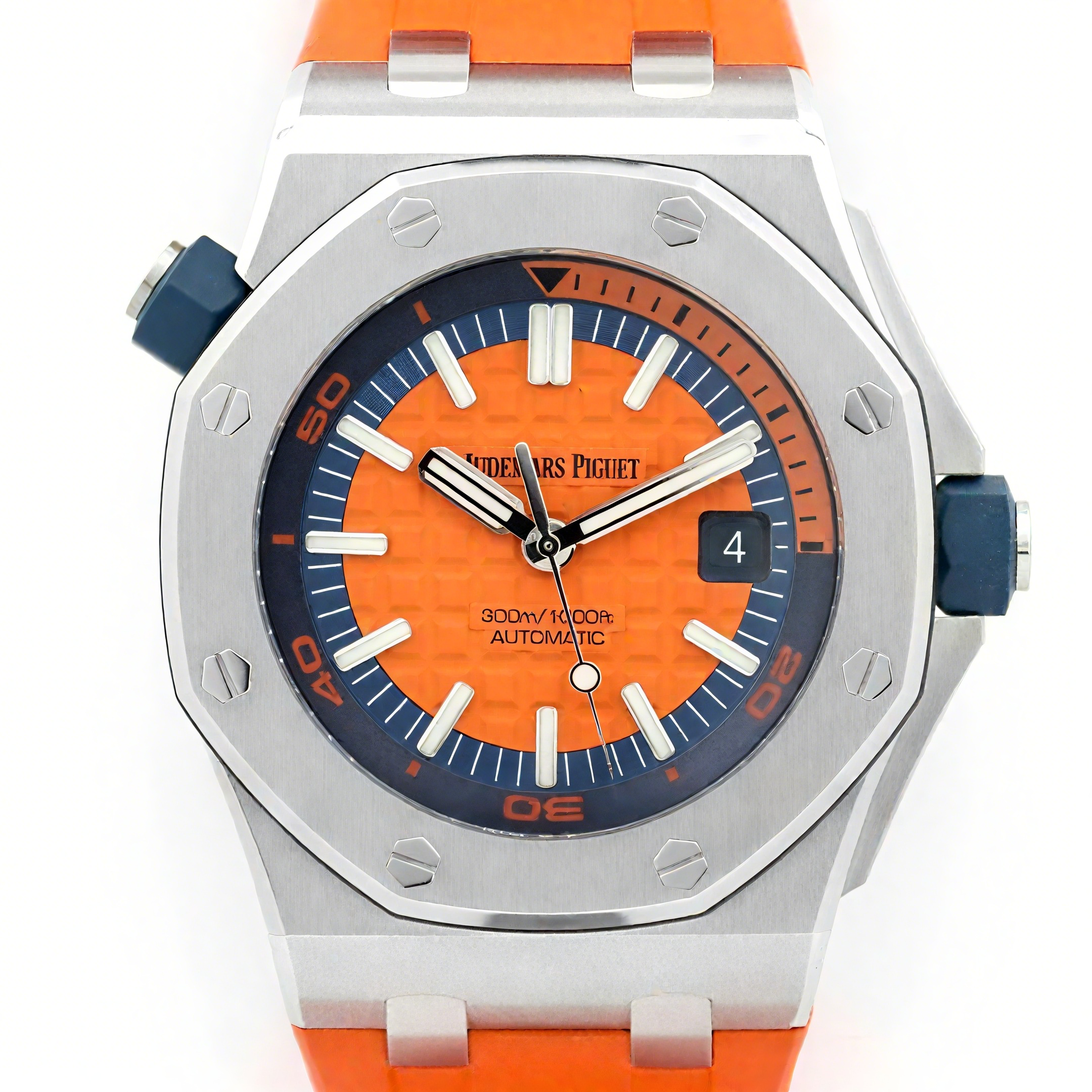 Audemars Piguet Royal Oak Offshore Diver Steel Orange Dial 15710ST SIHH 2017-fasswatch