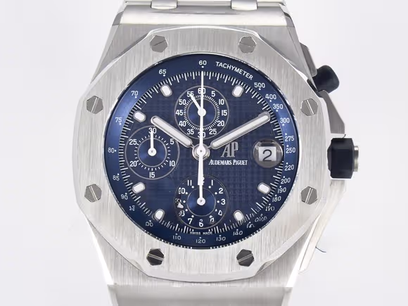 Audemars Piguet Royal Oak Offshore 42mm Re-edition SS TKF Best Edition Blue Dial on SS Bracelet A7750-fasswatch