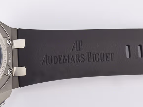 Audemars Piguet Royal Oak Offshore Schumacher SS TKF Best Edition GrayBlack Dial on Gray Rubber Strap A3126-fasswatch