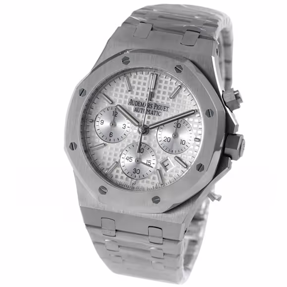 Audemars Piguet Royal Oak Self-Winding Chronograph White Dial in Steel-fasswatch