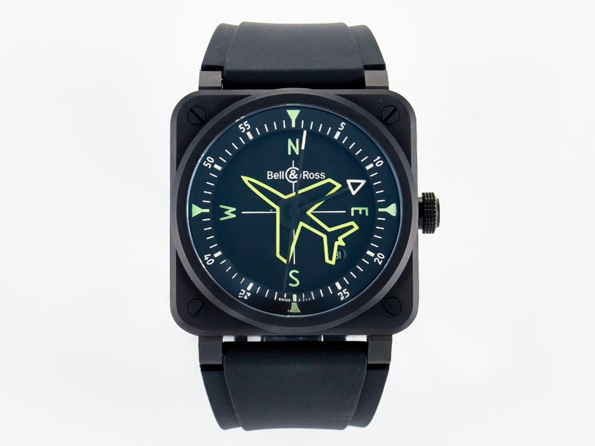 Breitling BR03A Instruments BRF 1:1 Best Edition Black Dial on Black Rubber Strap A2824-fasswatch