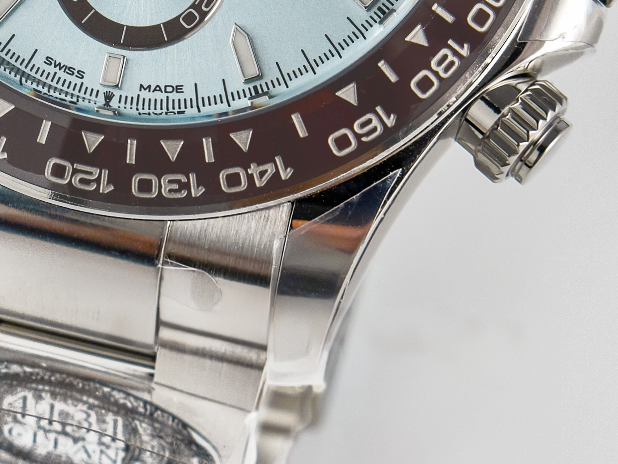 Rolex Daytona 126506 Clean 1:1 Best Edition 904L Steel Ice Blue Dial Crystral Markers on SS Bracelet SH4131-fasswatch