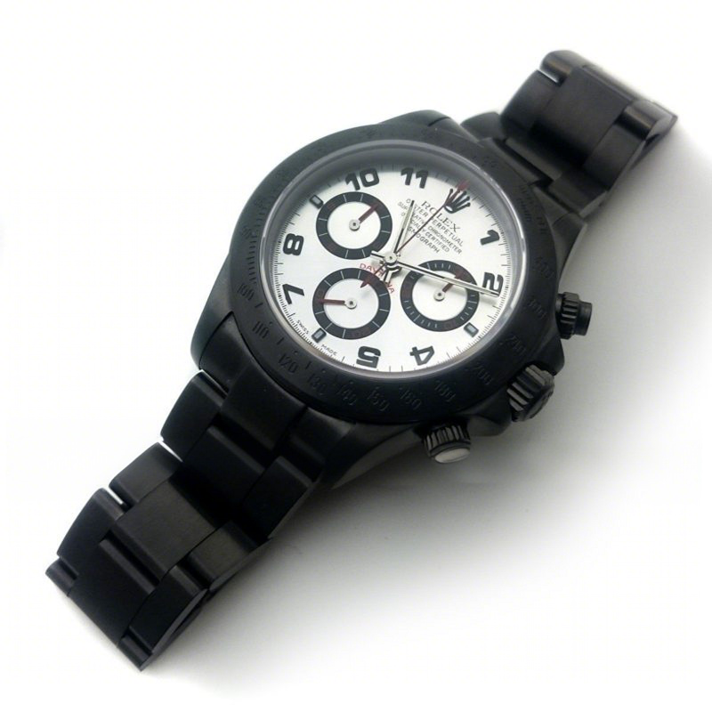 Rolex Daytona 116509 PVD Silver Racing Arabic Dial-fasswatch