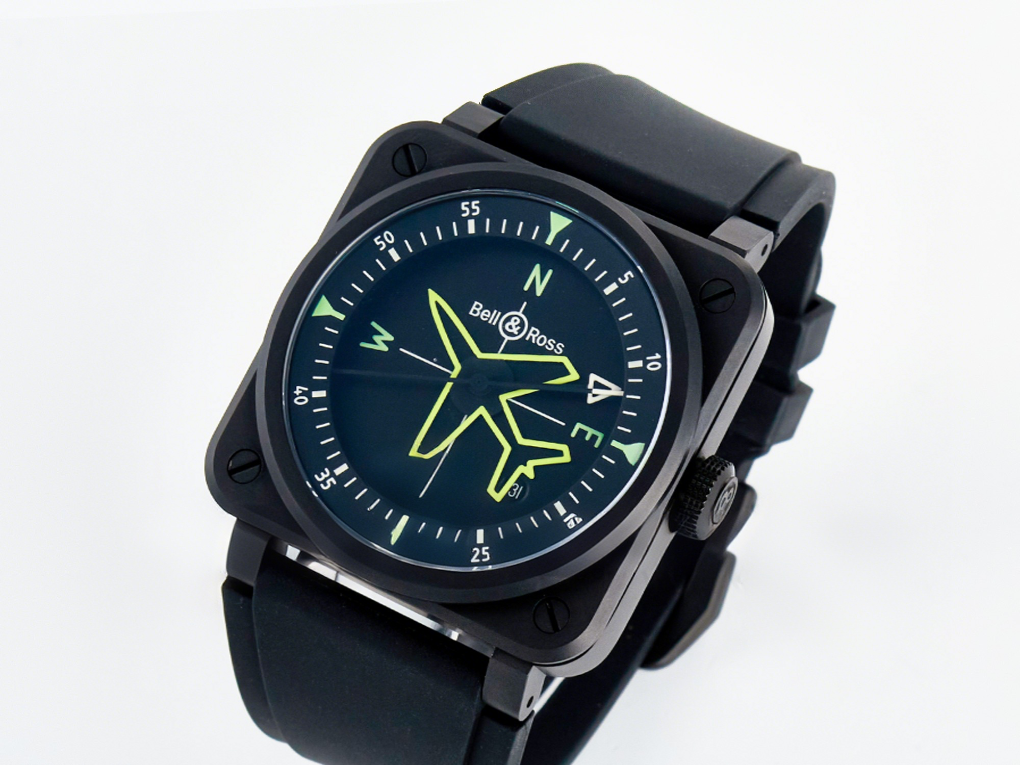 Breitling BR03A Instruments BRF 1:1 Best Edition Black Dial on Black Rubber Strap A2824-fasswatch