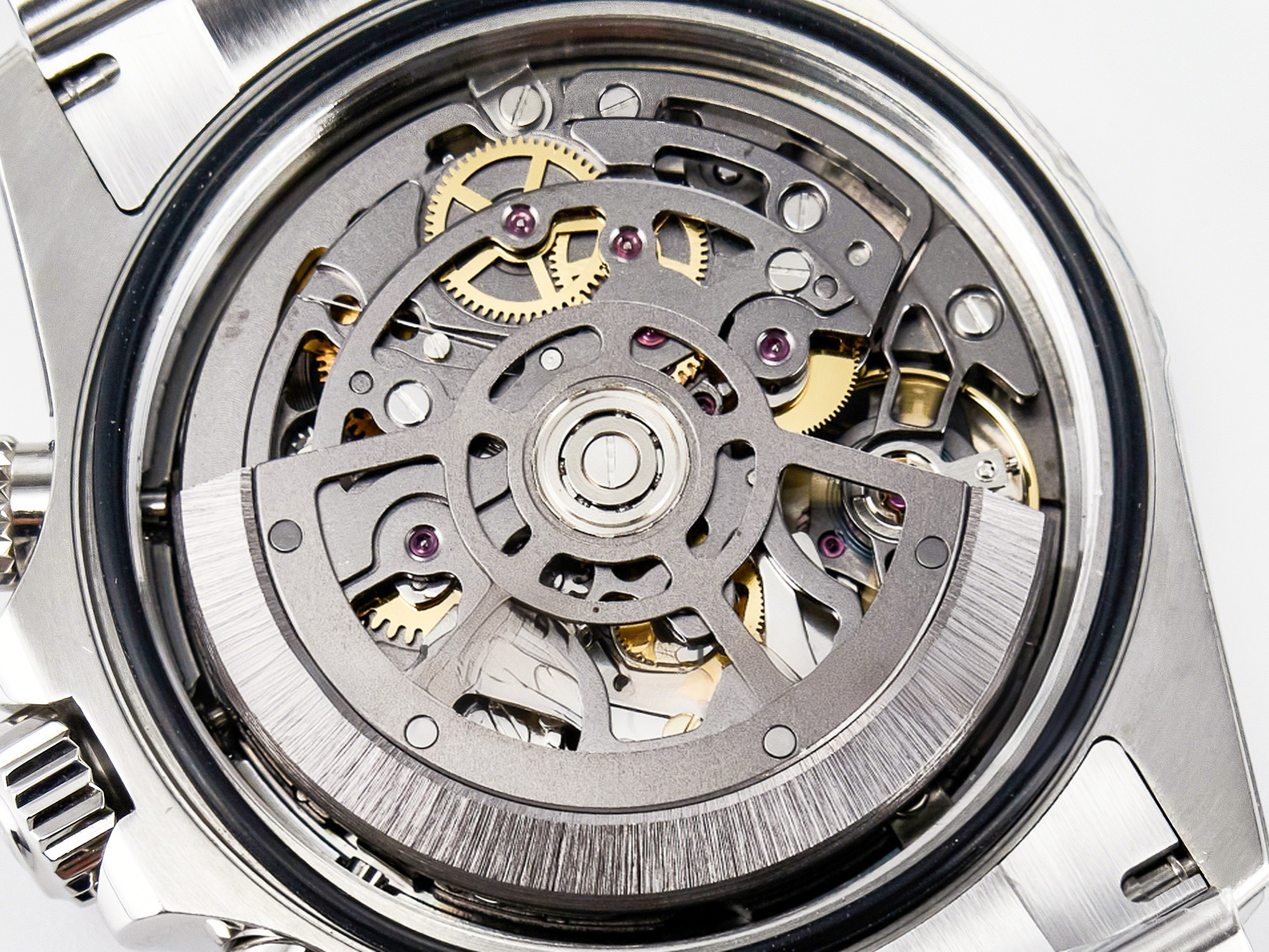 Rolex Daytona Artisans SS GETF Best Edition Skeleton Dial Carbon Bezel on SS Bracelet DD4802-fasswatch