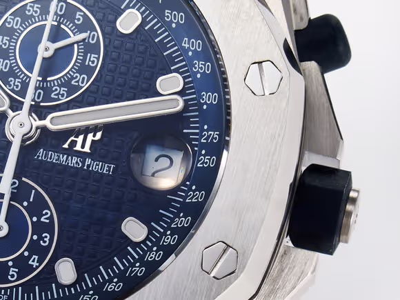Audemars Piguet Royal Oak Offshore 42mm Re-edition SS TKF Best Edition Blue Dial on SS Bracelet A7750-fasswatch