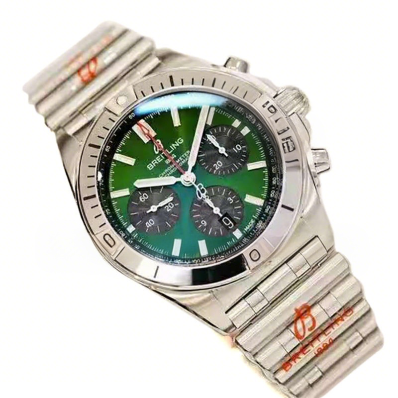 Breitling Chronomat B01 42 Bentley Green Dial Ref AB01343A1L1A1-fasswatch