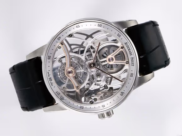 Audemars Piguet CODE 11.59 Tourbillon 26600 SS APPF Best Edition White Dial on Black Leather Strap A2948-fasswatch