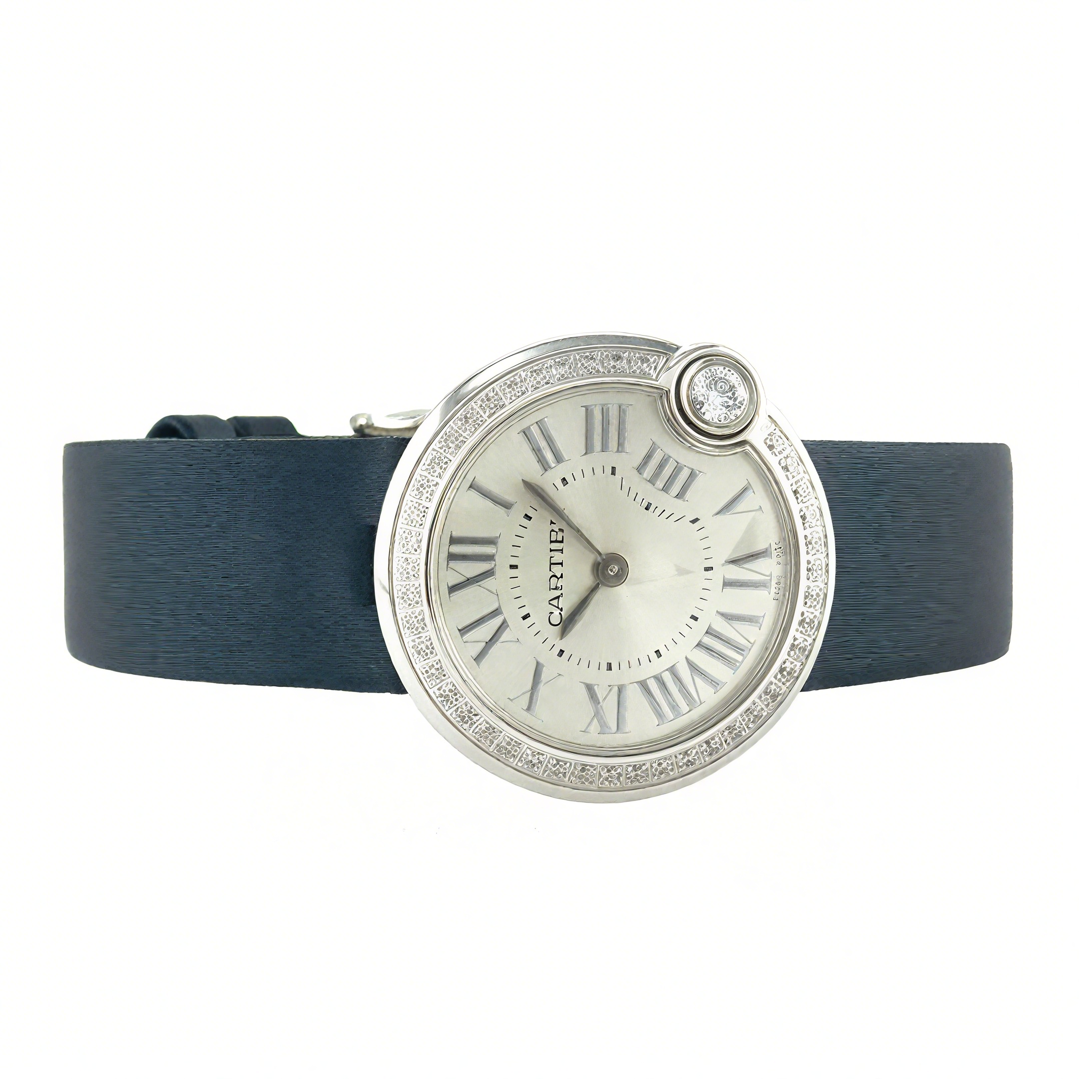 Cartier Ballon Blanc 30mm Silver Dial in Steel-fasswatch