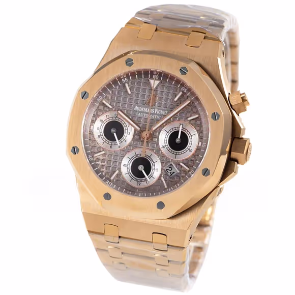 Audemars Piguet Royal Oak Self-Winding Chronograph Grey Dial in Rose Gold-fasswatch