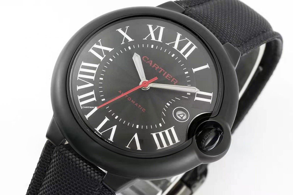 Cartier Ballon Bleu de Cartier Carbon 42mm Black Dial-fasswatch