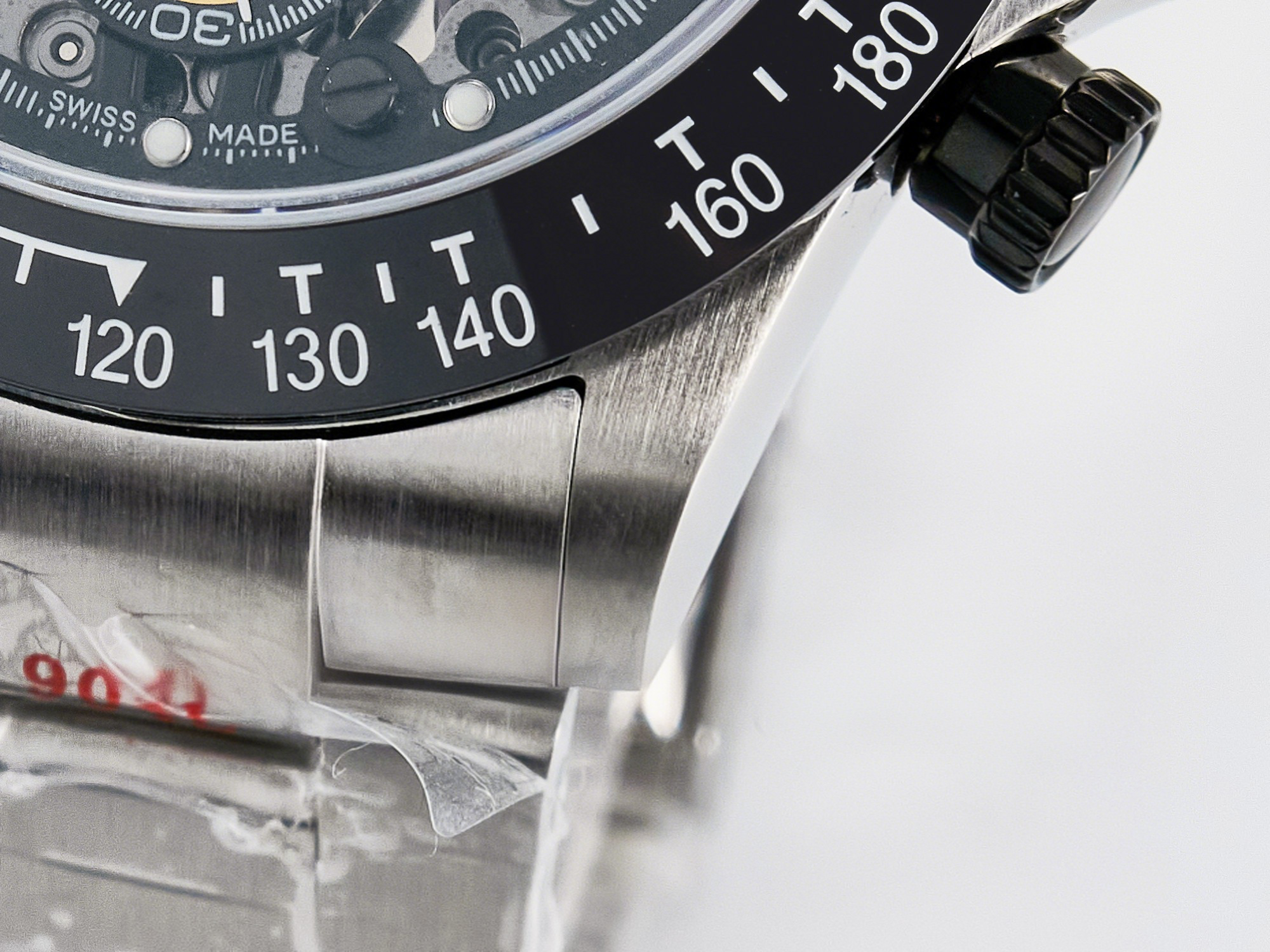 Rolex Daytona Artisans SS GETF Best Edition Skeleton Dial Black Ceramic Bezel on SS Bracelet DD4802-fasswatch