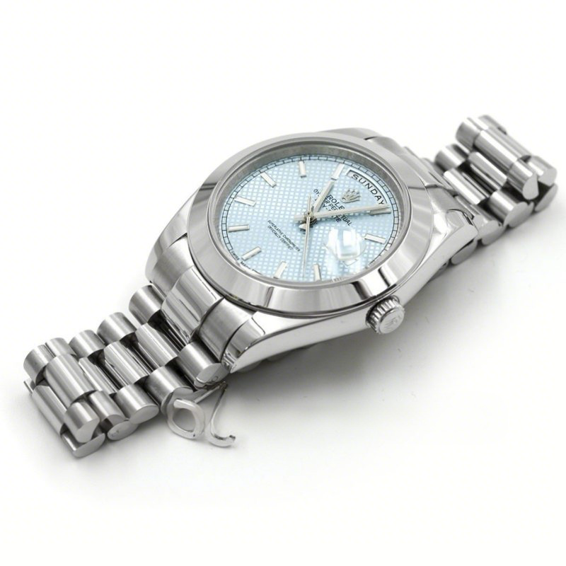 Rolex Day-Date 40 President Platinum 228206 Glacier Dial-fasswatch