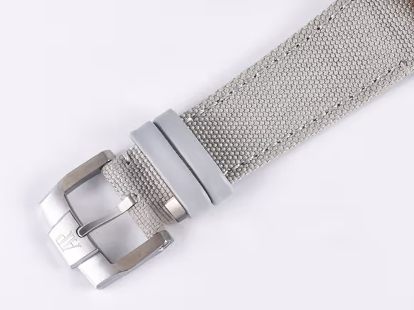 Audemars Piguet Code 11.59 Chrono 26393 SS APPF Best Edition Silver Dial on White Nylon Strap A4401-fasswatch