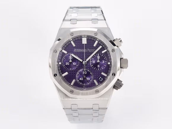 Audemars Piguet Royal Oak Chrono 26240 SS APSF 11 Best Edition Purple Dial on SS Bracelet SA4401 Super Clone-fasswatch