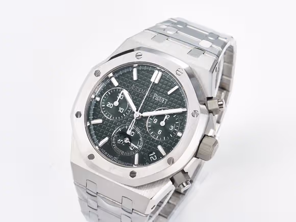 Audemars Piguet Royal Oak Chrono 26240 SS APSF 11 Best Edition Green Dial on SS Bracelet SA4401 Super Clone-fasswatch