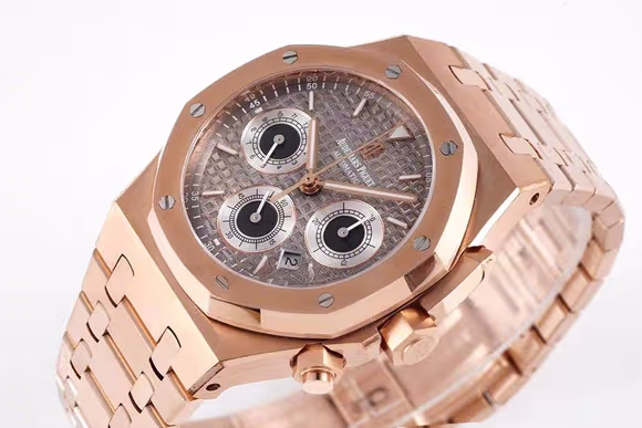 Audemars Piguet Royal Oak Self-Winding Chronograph Grey Dial in Rose Gold-fasswatch