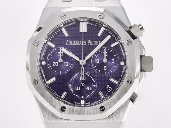 Audemars Piguet Royal Oak Chrono 26240 SS APSF 11 Best Edition Purple Dial on SS Bracelet SA4401 Super Clone-fasswatch
