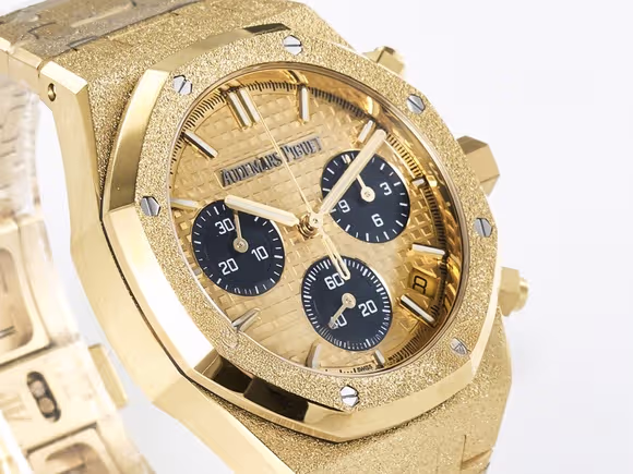 Audemars Piguet Royal Oak Chrono 26240 Frosted YG APSF 11 Best Edition YG Dial on Bracelet SA4401 Super Clone-fasswatch