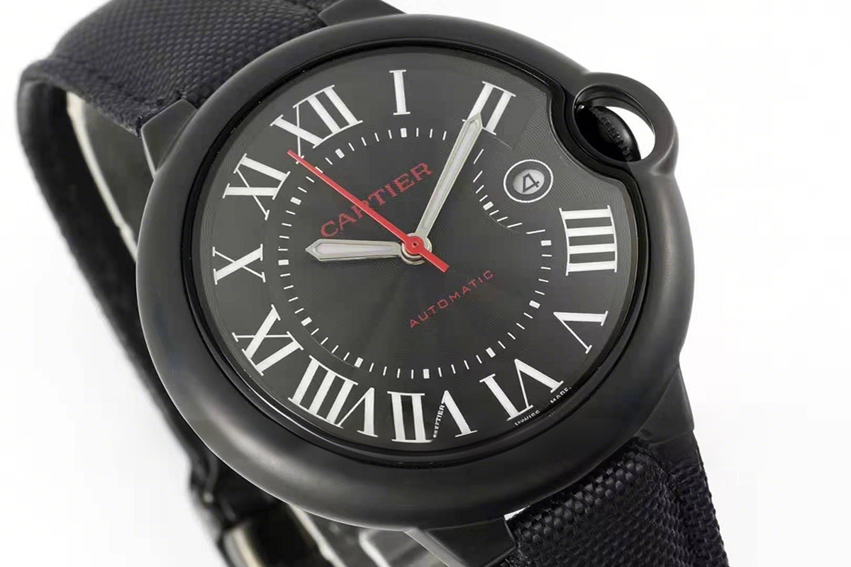Cartier Ballon Bleu de Cartier Carbon 42mm Black Dial-fasswatch