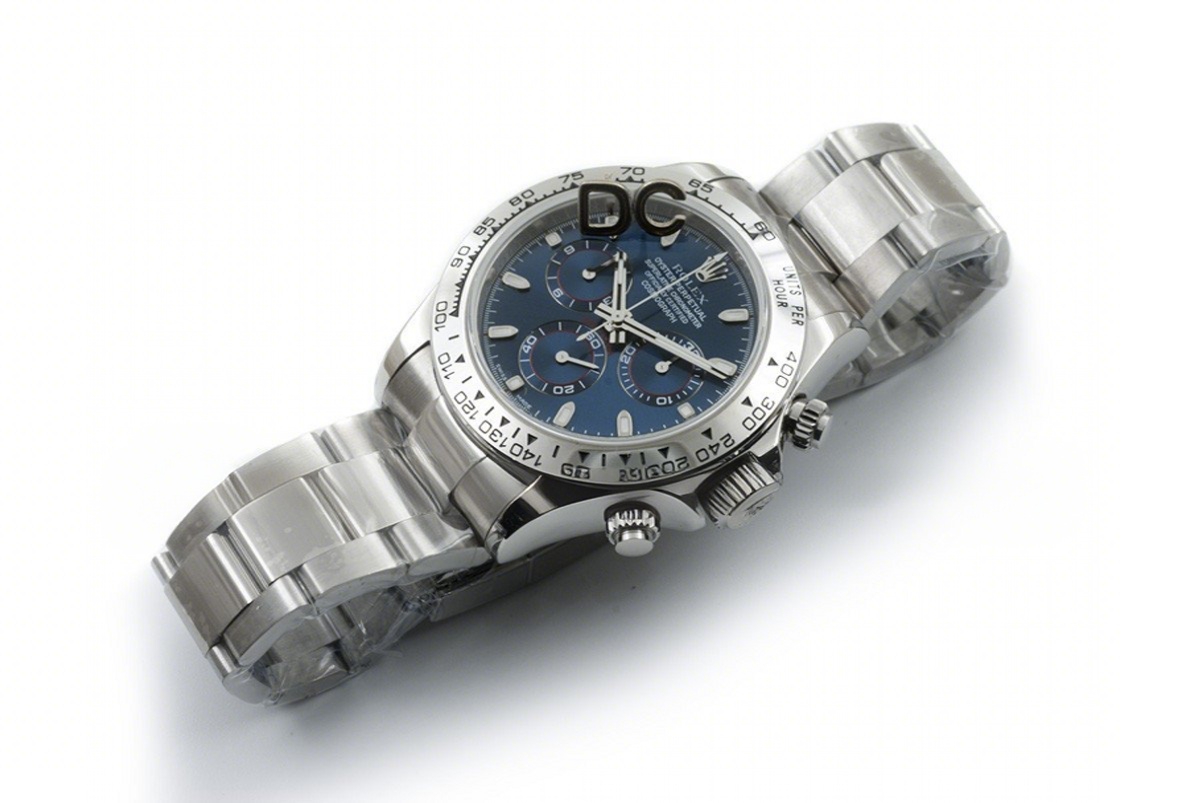 Rolex Daytona 116509 Blue Dial in White Gold-fasswatch