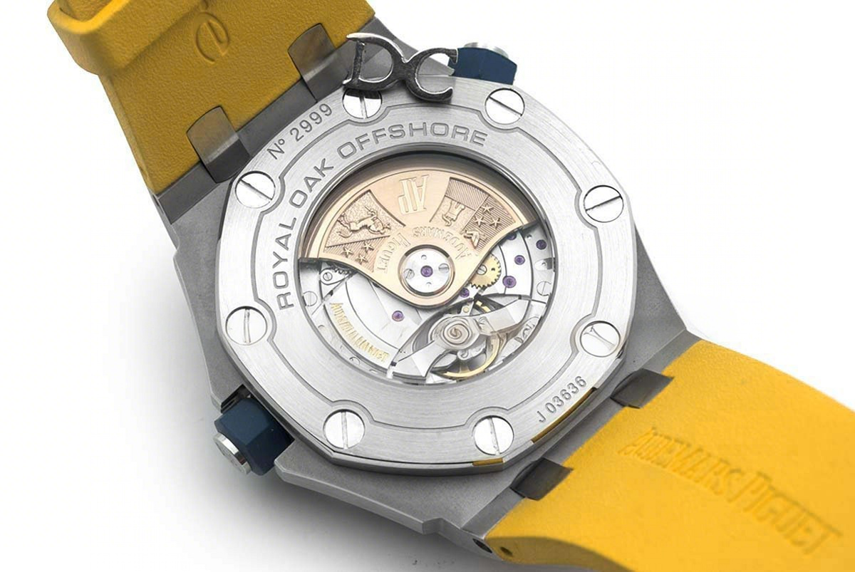 Audemars Piguet Royal Oak Offshore Diver Steel Yellow Dial 15710ST SIHH 2017-fasswatch