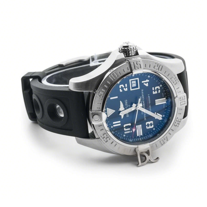 Breitling Avenger II Seawolf Black Dial in Steel-fasswatch