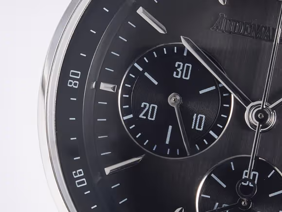 Audemars Piguet Code 11.59 Chrono 26393 SS APPF Best Edition GraySS Dial on Black Nylon Strap A4401-fasswatch