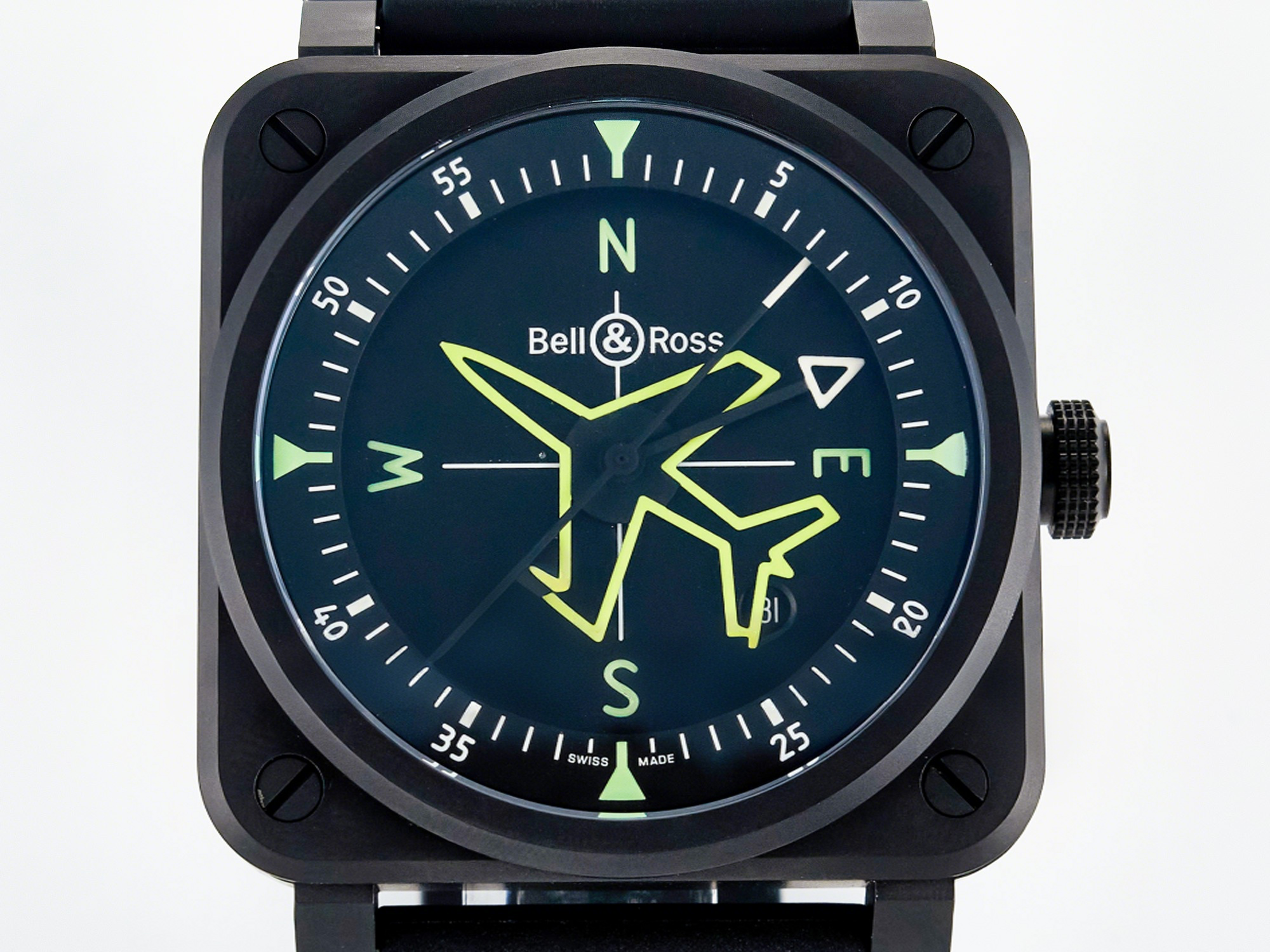 Breitling BR03A Instruments BRF 1:1 Best Edition Black Dial on Black Rubber Strap A2824-fasswatch