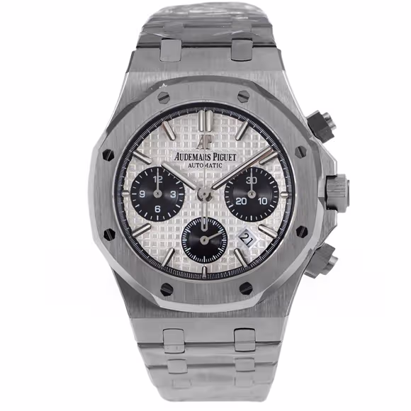 Audemars Piguet Royal Oak Self-Winding Chronograph White/Black Dial in Steel-fasswatch