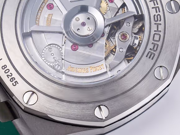 Audemars Piguet Royal Oak Offshore 44mm SS TKF 11 Best Edition Cream Dial on Green Camou Rubber Strap A3126-fasswatch