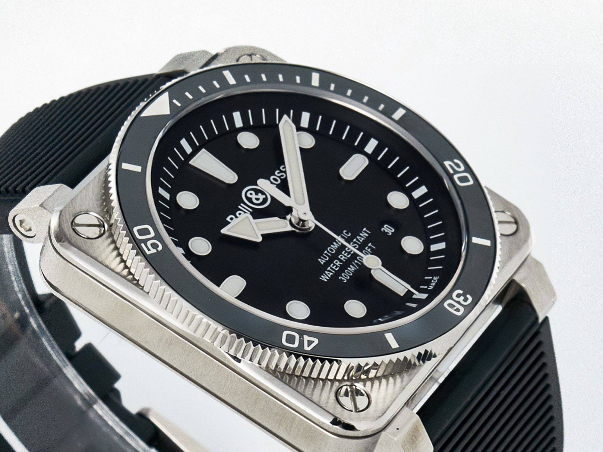 Breitling BR03-92 Diver BRF 1:1 Best Edition Black Dial on Black Rubber Strap A2824-fasswatch