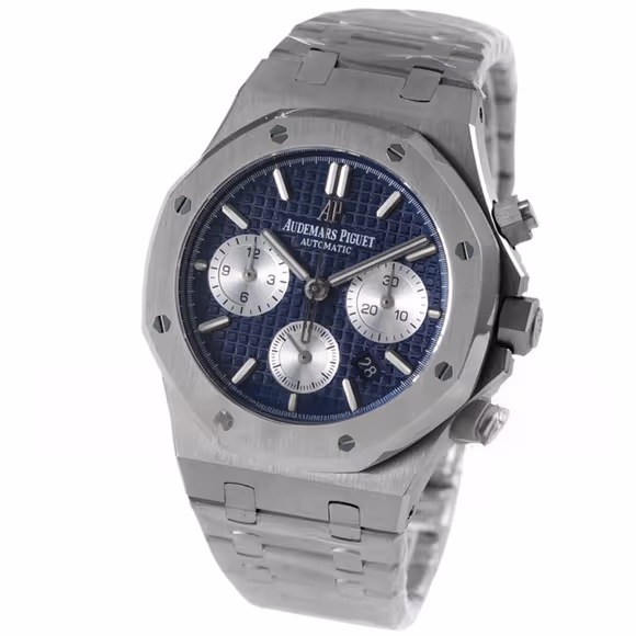 Audemars Piguet Royal Oak Self-Winding Chronograph Blue/White Dial in Steel-fasswatch