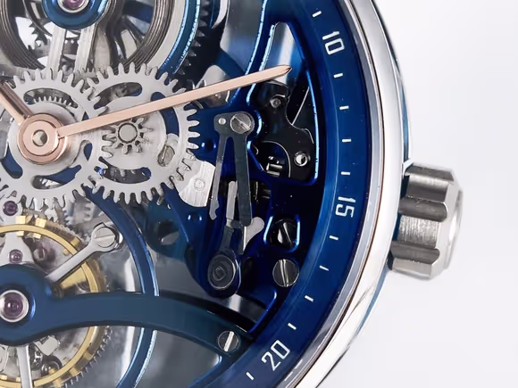 Audemars Piguet CODE 11.59 Tourbillon 26600 SS APPF Best Edition Blue Dial on Blue Nylon Strap A2948-fasswatch