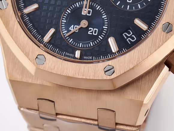 Audemars Piguet Royal Oak Chrono 26240 RG APSF 11 Best Edition Blue Dial on RG Bracelet SA4401 Super Clone-fasswatch